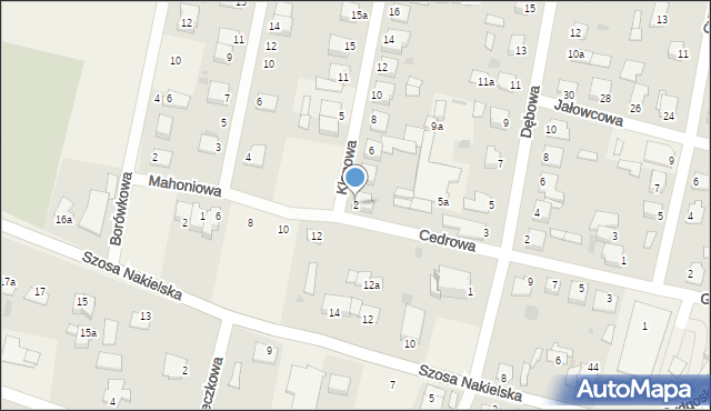 Łochowo, Klonowa, 2, mapa Łochowo