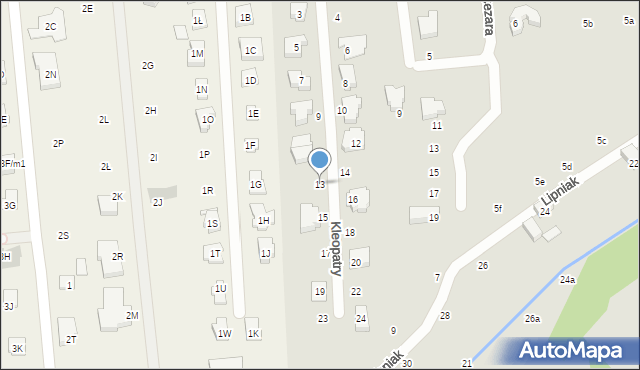 Lublin, Kleopatry, 13, mapa Lublina