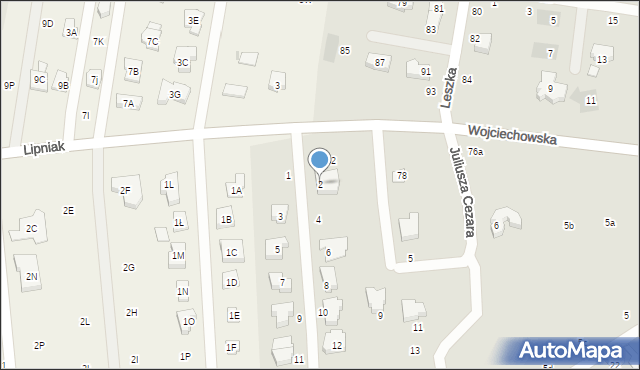 Lublin, Kleopatry, 2, mapa Lublina