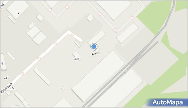 Lubliniec, Klonowa, 42c, mapa Lubliniec