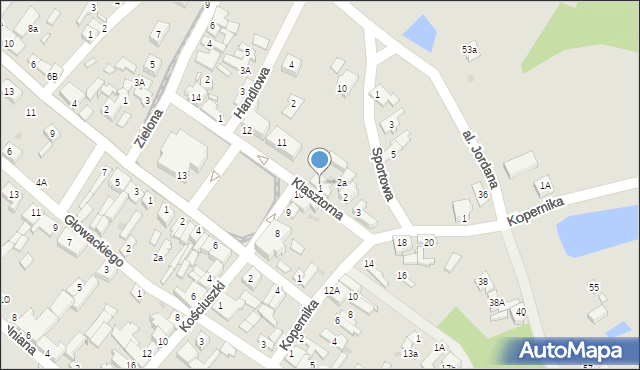 Lutomiersk, Klasztorna, 8, mapa Lutomiersk