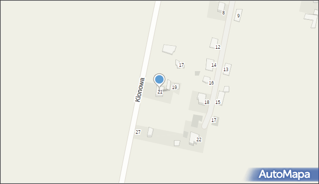 Mączniki, Klonowa, 21, mapa Mączniki