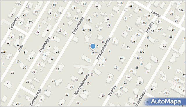 Marki, Klucznikowska, 12, mapa Marki