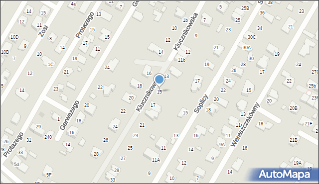 Marki, Klucznikowska, 15, mapa Marki