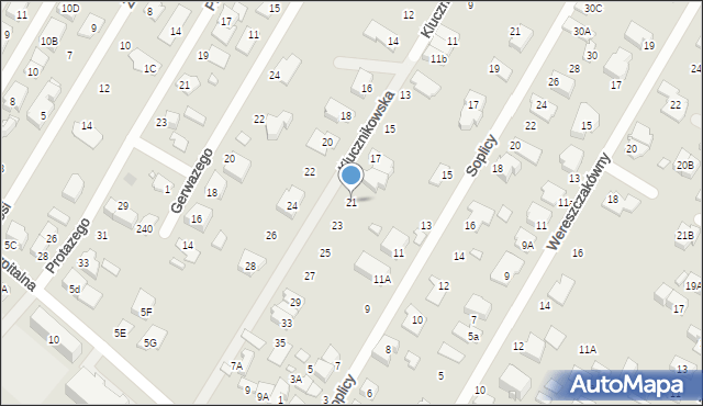 Marki, Klucznikowska, 21, mapa Marki