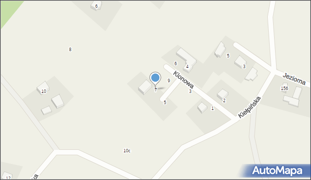 Mezowo, Klonowa, 7, mapa Mezowo