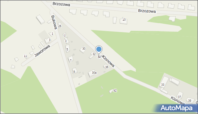 Miastko, Klonowa, 34, mapa Miastko