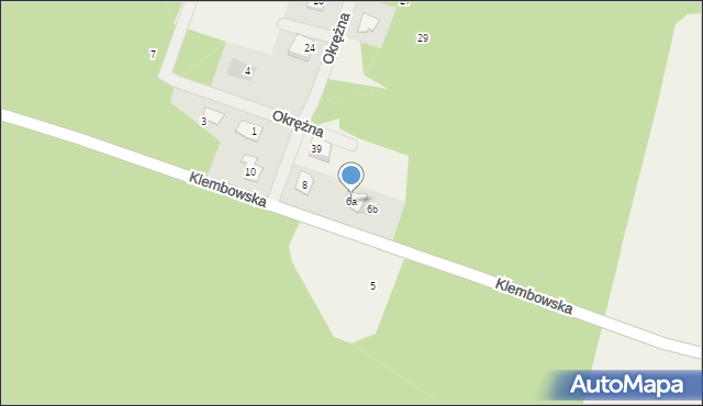 Michałów, Klembowska, 6a, mapa Michałów