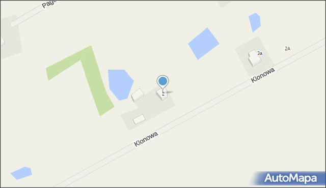 Mierzeszyn, Klonowa, 2, mapa Mierzeszyn