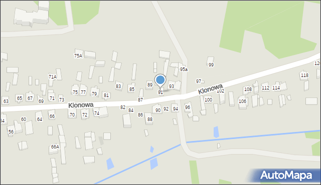 Mińsk Mazowiecki, Klonowa, 91, mapa Mińsk Mazowiecki