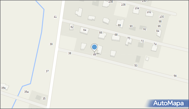 Mścice, Klonowa, 44, mapa Mścice