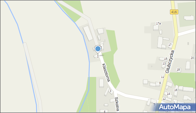 Nowa Cerekwia, Klasztorna, 1, mapa Nowa Cerekwia