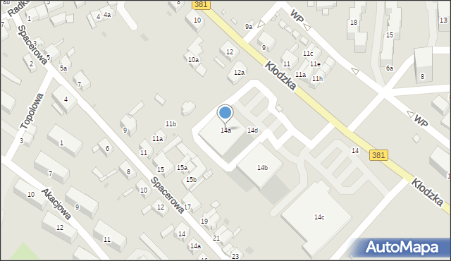 Nowa Ruda, Kłodzka, 14a, mapa Nowa Ruda