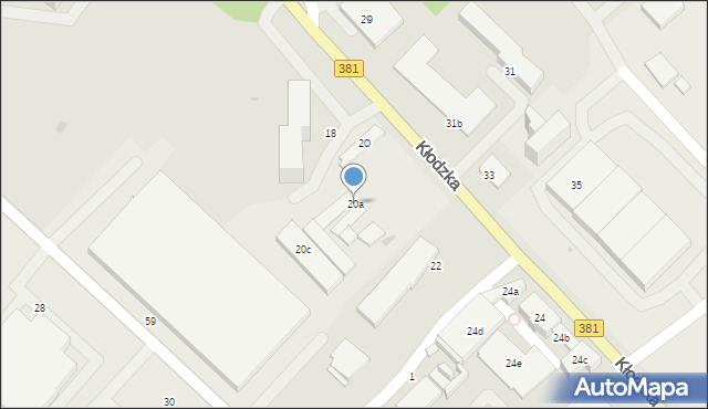 Nowa Ruda, Kłodzka, 20a, mapa Nowa Ruda