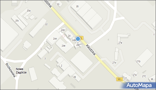 Nowa Ruda, Kłodzka, 24c, mapa Nowa Ruda