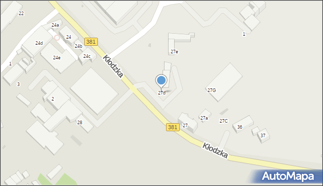 Nowa Ruda, Kłodzka, 27d, mapa Nowa Ruda