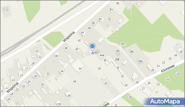 Nowe Opole, Klonowa, 38, mapa Nowe Opole