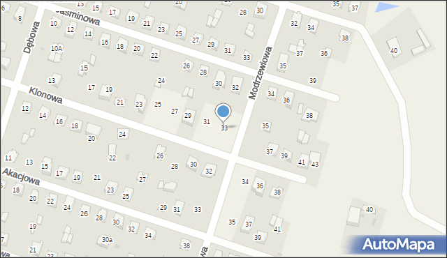 Nowe Proboszczewice, Klonowa, 33, mapa Nowe Proboszczewice