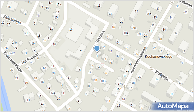 Nowy Sącz, Klemensiewicza Zenona, 1, mapa Nowego Sącza