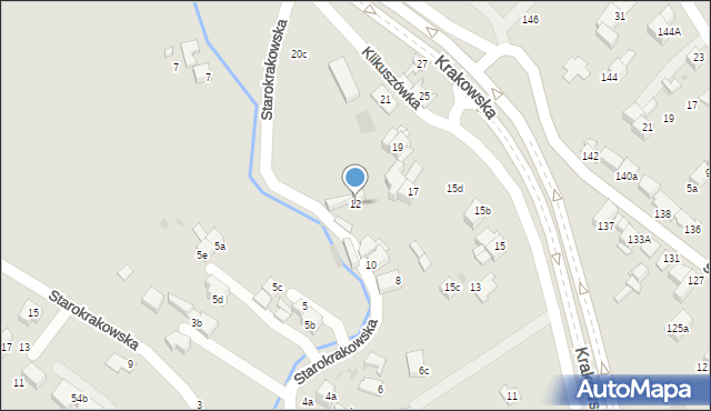 Nowy Targ, Klikuszówka, 12, mapa Nowego Targu