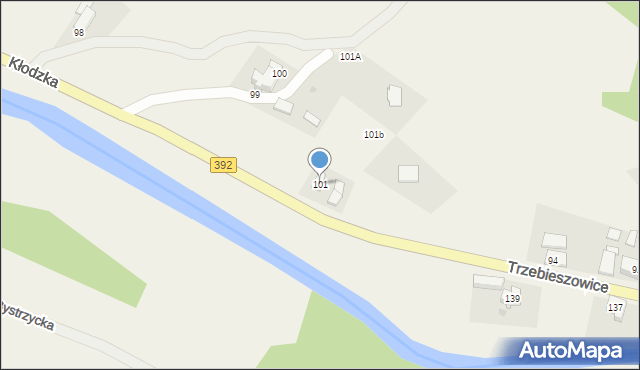 Ołdrzychowice Kłodzkie, Kłodzka, 101, mapa Ołdrzychowice Kłodzkie