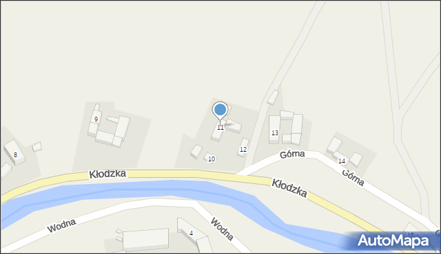 Ołdrzychowice Kłodzkie, Kłodzka, 11, mapa Ołdrzychowice Kłodzkie