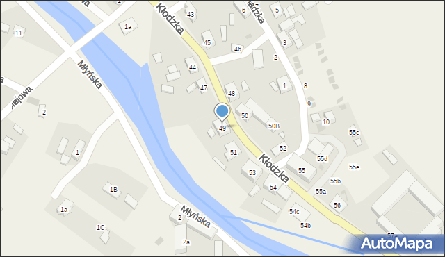 Ołdrzychowice Kłodzkie, Kłodzka, 49, mapa Ołdrzychowice Kłodzkie