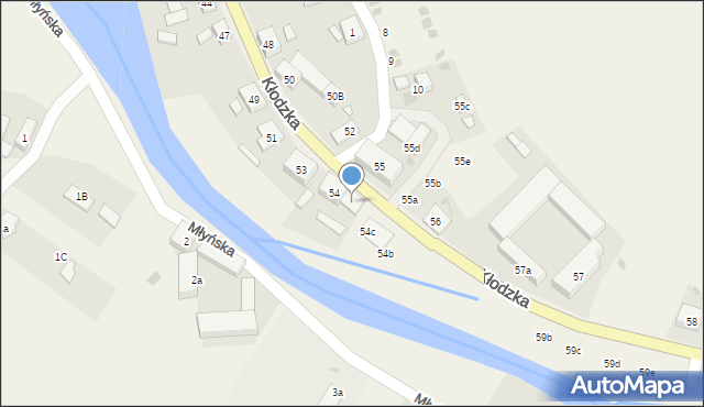 Ołdrzychowice Kłodzkie, Kłodzka, 54a, mapa Ołdrzychowice Kłodzkie