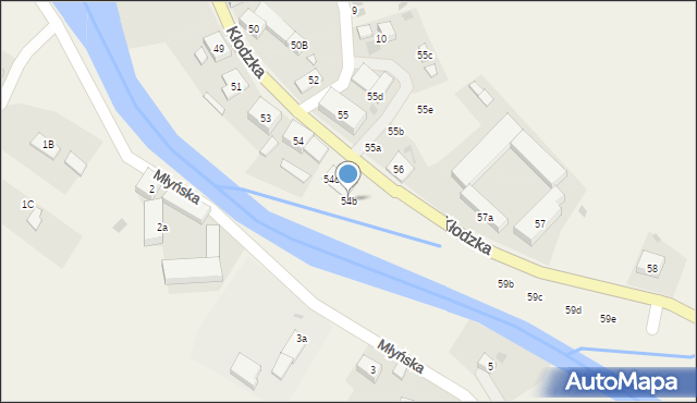 Ołdrzychowice Kłodzkie, Kłodzka, 54b, mapa Ołdrzychowice Kłodzkie