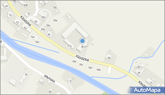 Ołdrzychowice Kłodzkie, Kłodzka, 57, mapa Ołdrzychowice Kłodzkie