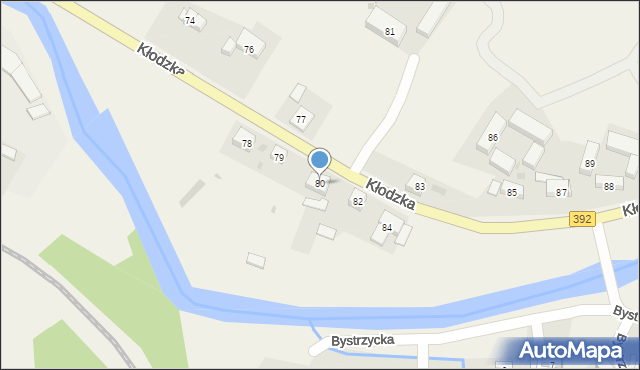 Ołdrzychowice Kłodzkie, Kłodzka, 80, mapa Ołdrzychowice Kłodzkie