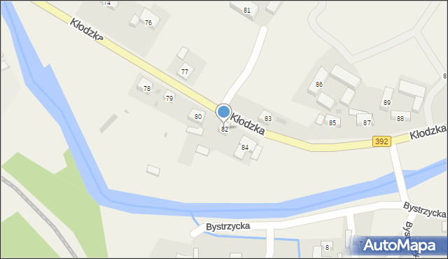 Ołdrzychowice Kłodzkie, Kłodzka, 82, mapa Ołdrzychowice Kłodzkie