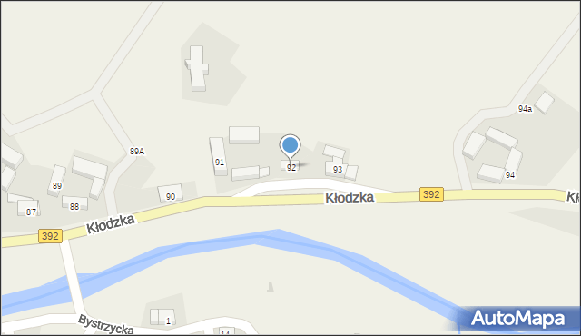 Ołdrzychowice Kłodzkie, Kłodzka, 92, mapa Ołdrzychowice Kłodzkie