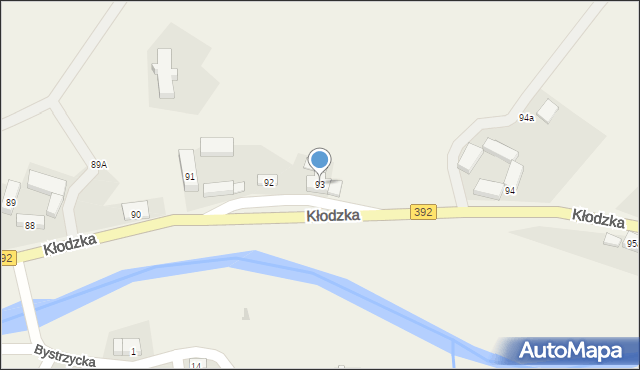 Ołdrzychowice Kłodzkie, Kłodzka, 93, mapa Ołdrzychowice Kłodzkie