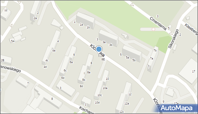 Oleśnica, Klonowa, 8F, mapa Oleśnica