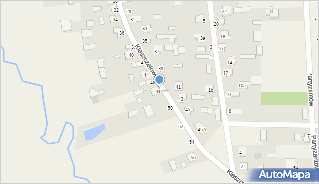 Orla, Kleszczelowska, 48a, mapa Orla