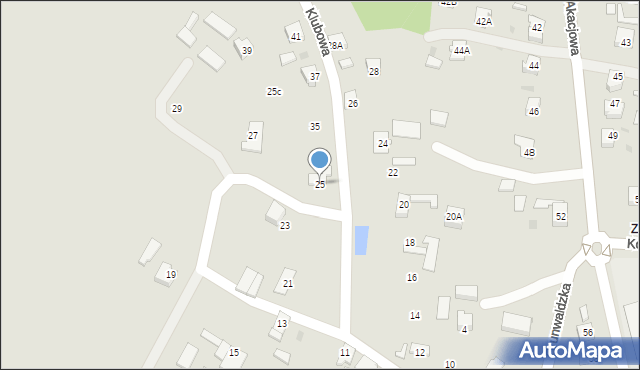 Orzesze, Klubowa, 25, mapa Orzesze