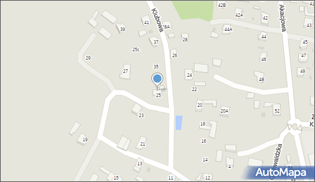 Orzesze, Klubowa, 33, mapa Orzesze