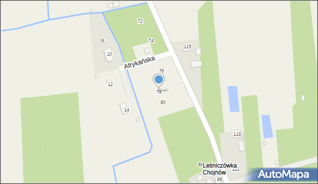 Orzeszyn, Klonowa, 78, mapa Orzeszyn