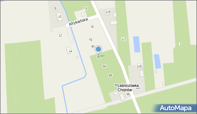 Orzeszyn, Klonowa, 82, mapa Orzeszyn