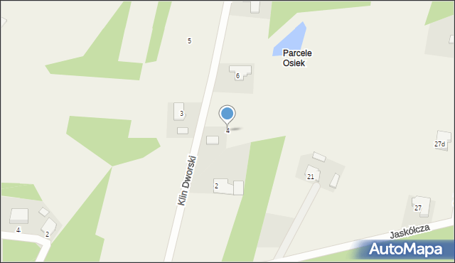 Osiek nad Wisłą, Klin Dworski, 4, mapa Osiek nad Wisłą