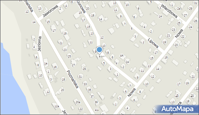 Ostroróg, Klonowa, 7, mapa Ostroróg