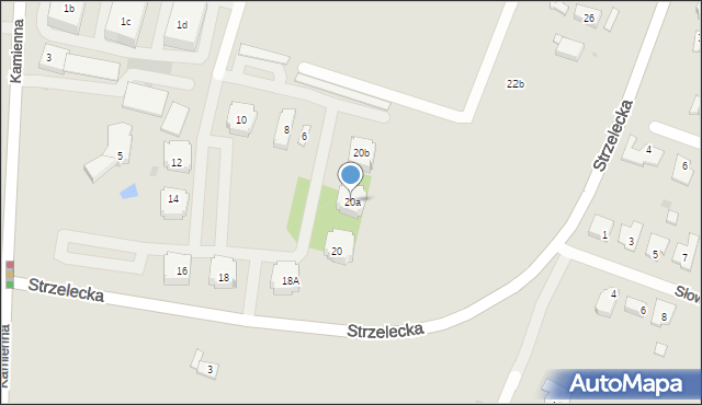 Ostrów Wielkopolski, Klasztorna, 20a, mapa Ostrów Wielkopolski