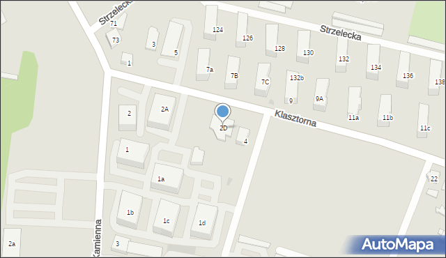 Ostrów Wielkopolski, Klasztorna, 2D, mapa Ostrów Wielkopolski