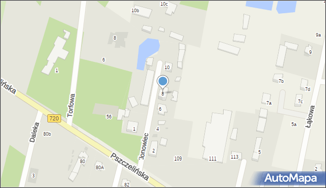 Otrębusy, Klonowiec, 8, mapa Otrębusy