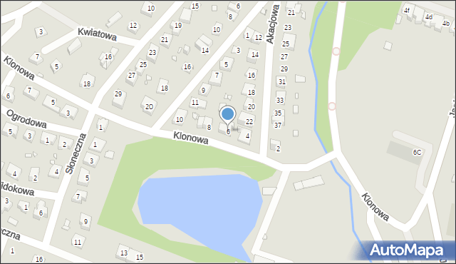 Paczków, Klonowa, 6, mapa Paczków