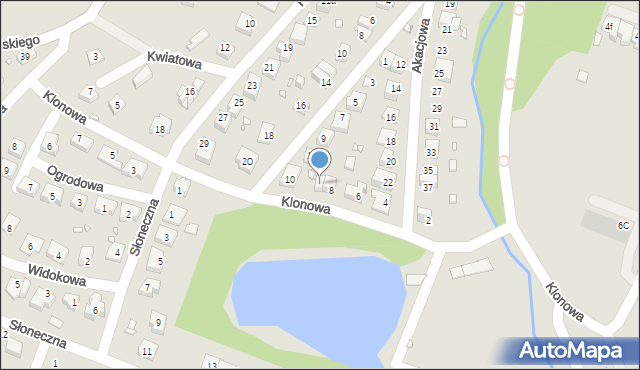 Paczków, Klonowa, 8a, mapa Paczków