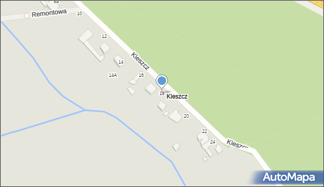 Piotrków Trybunalski, Kleszcz, 18, mapa Piotrków Trybunalski