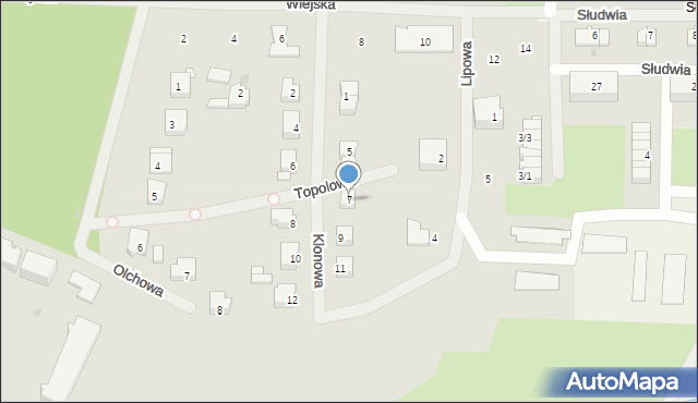 Płoty, Klonowa, 7, mapa Płoty