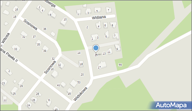 Połaniec, Kleeberga Franciszka, gen., 15, mapa Połaniec